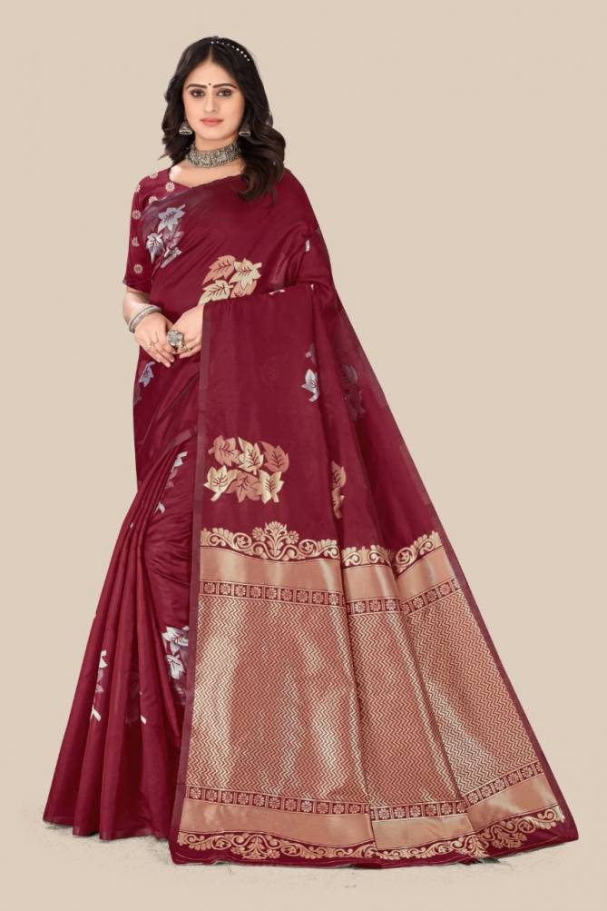 Gold Leaf Wholesale Wedding Wear Banarasi Silk Sarees
